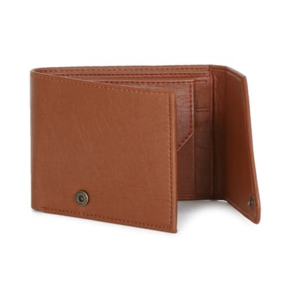 ZOSTER Tan Vegan Leather Wallet for Men & Women - Stylish and Sustainable Wallet