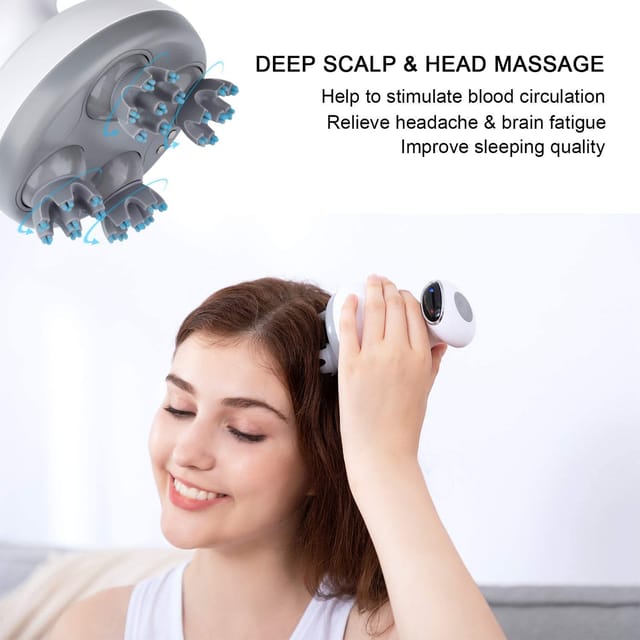 RoboTouch TrichoDerma PRO 3D Scalp Head Massager Machine for