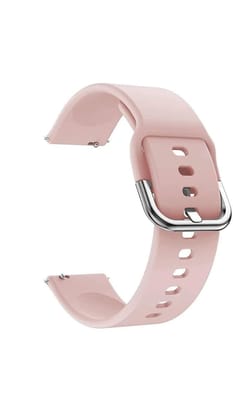 Exelent 20MM Soft Silicone Watch Band Strap & stainless steel buckle Compatible With (ONLY 20mm Lugs Size) (Pink)