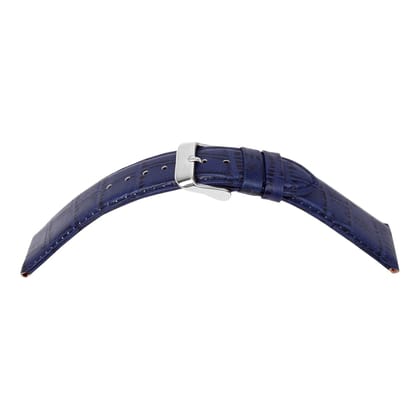 Exelent Leather Mens Replacement Watch Straps Compatible with All Watches with Regular 20 mm Lug Size Blue