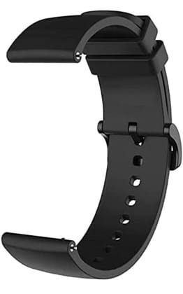 Smart Watch Straps 22mm Universal Silicone Strap with Dots Texture for Samsung Watch 3 45mm / Samsung Gear S3 Classic/Frontier/Huawei GT2/Realme S/S Pro (Black)