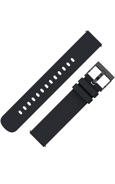 16mm Silicone Rubber Watch Band Strap Fits SENTRY A0201.BO BLACKOUT 0200  Blue Pin Buckle - ewatchaccessories