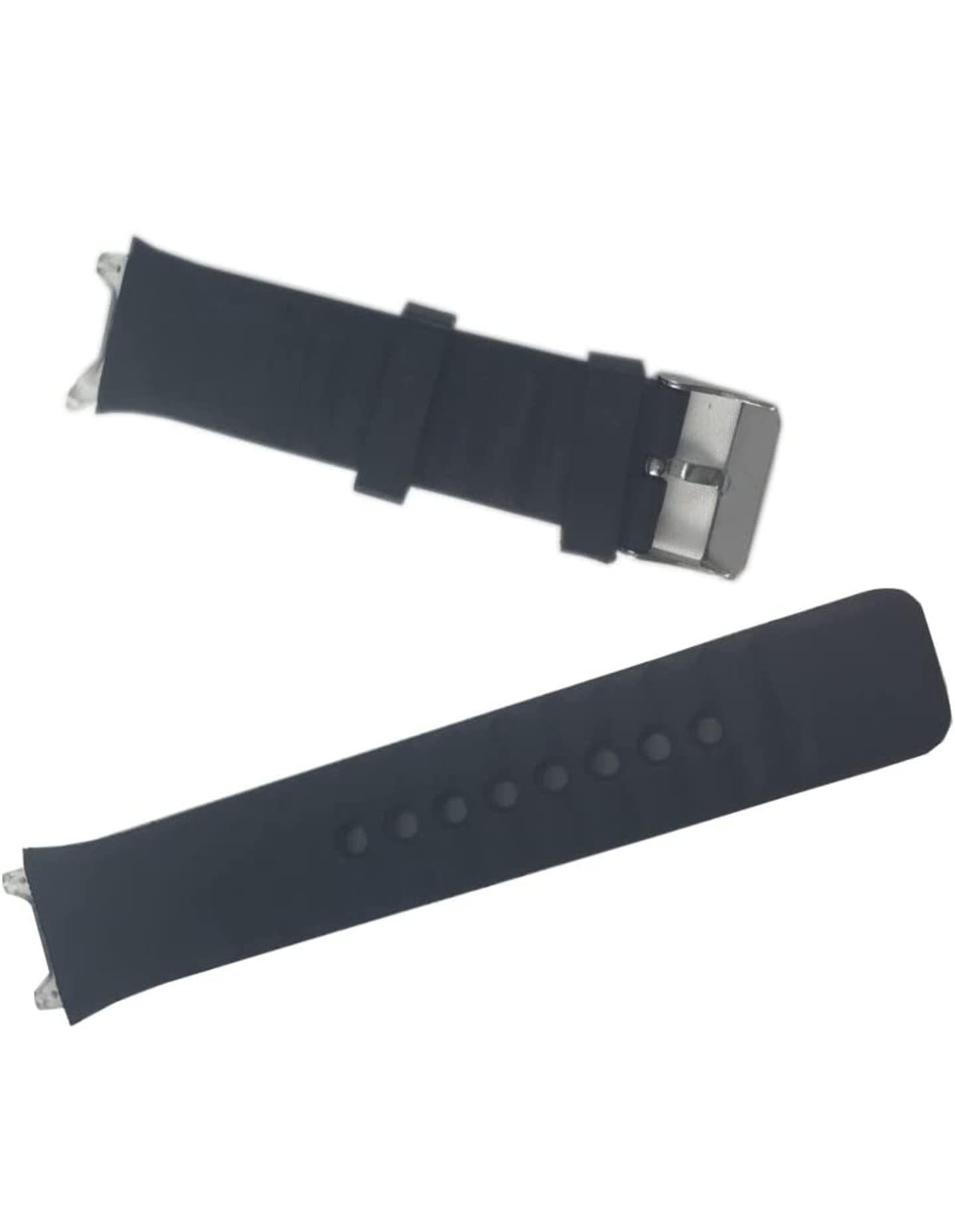 Smart watch Replacement DZ09 band made of silcone strap Steel Buckle (Black Colour)