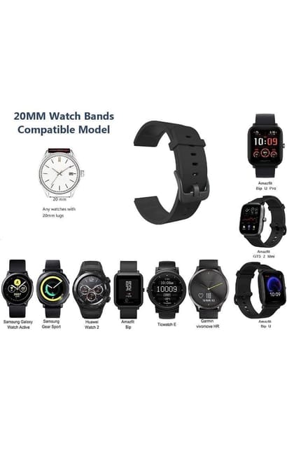 XMUXI 20mm Braided Watch Strap Compatible with Samsung Galaxy Watch 6  Classic Strap/Galaxy Watch 5 pro/Galaxy Watch 4 Nylon Solo Loop Replacement  Watch Band for Amazfit GTS 4,Huawei GT3 42mm : Amazon.in: