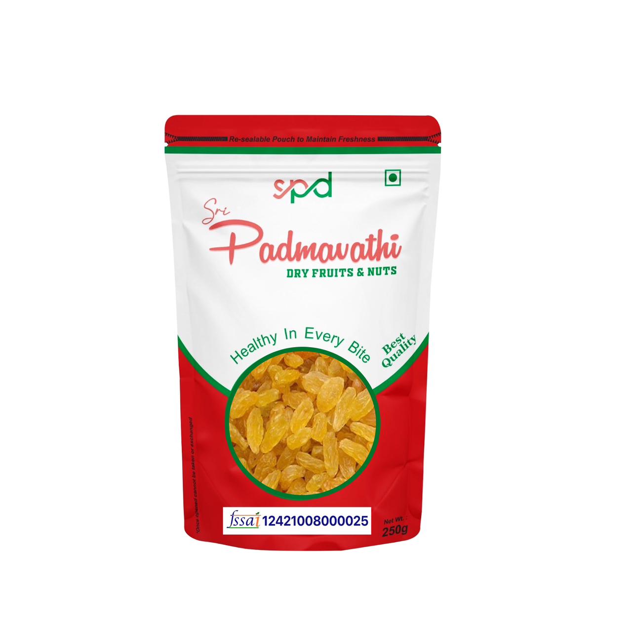 Sri Padmavathi Dry Fruits &Nuts Green Kishmish(250g)