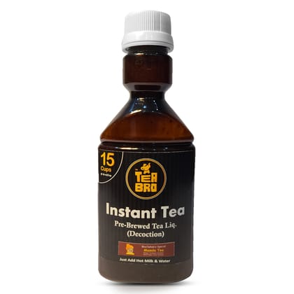 Instant Tea, Masala Tea Decoction | Serves 15 Cups | In Measuring Head Squeeze Bottle | Pre-Brewed Tea Liquid | Just Add Hot Milk + Water