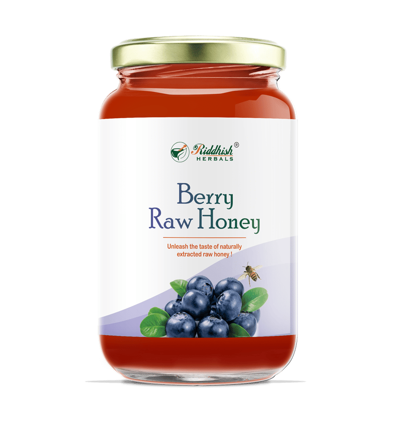 Riddhish HERBALS Raw Organic Berry Honey 500g | Fresh, Natural and Pure Taste Honey | 100% Pure Raw Natural Unprocessed Honey (Berry Honey) |Highly Nutritious | India Organic Certified