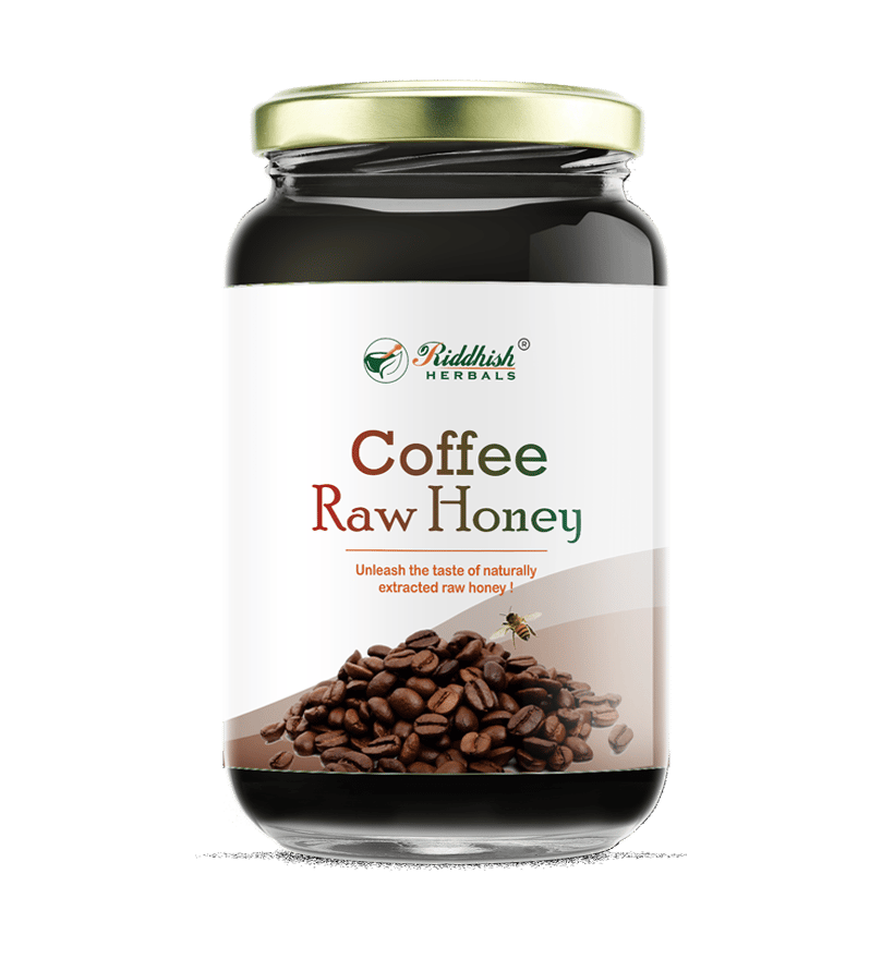 Riddhish HERBALS Organic Pure Coffee Raw Honey | 100% Natural and Organic Coffee Honey | Unprocessed, Unfiltered, Unpasteurized Coffee Honey | 500gm Pack