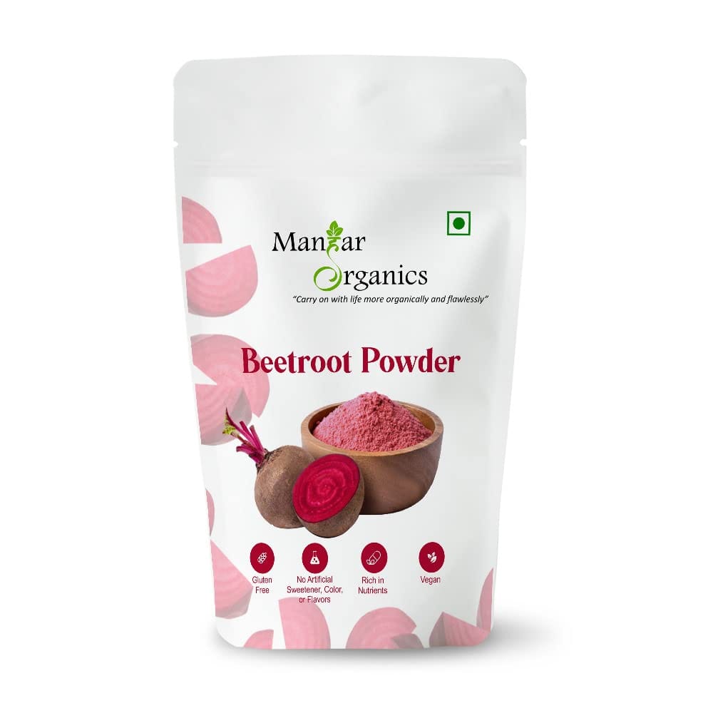 ManHar Organics Natural Beetroot Powder 150gm | For Health, Skin & Hair | Rich in antioxidants |