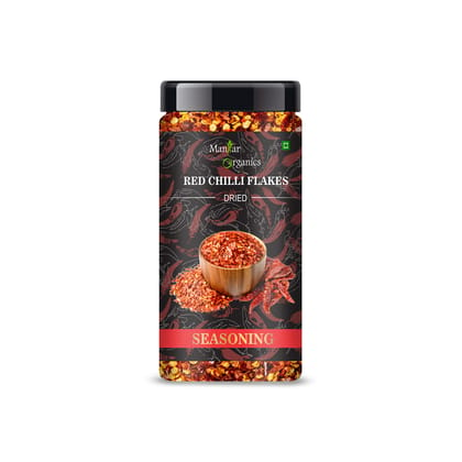 ManHar Organics Red Chilli Flakes Seasoning: 80gm (Chilly Flakes, 80gm)