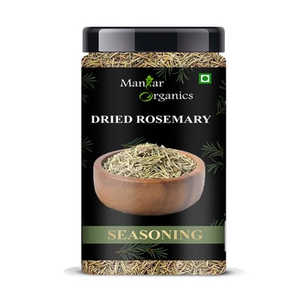 ManHar Organics Dried Rosemary Leaves 200gm Jar - Rosemary Herbal Tea for Hair growth | Gluten Free | Seasonings Herbs & Spices