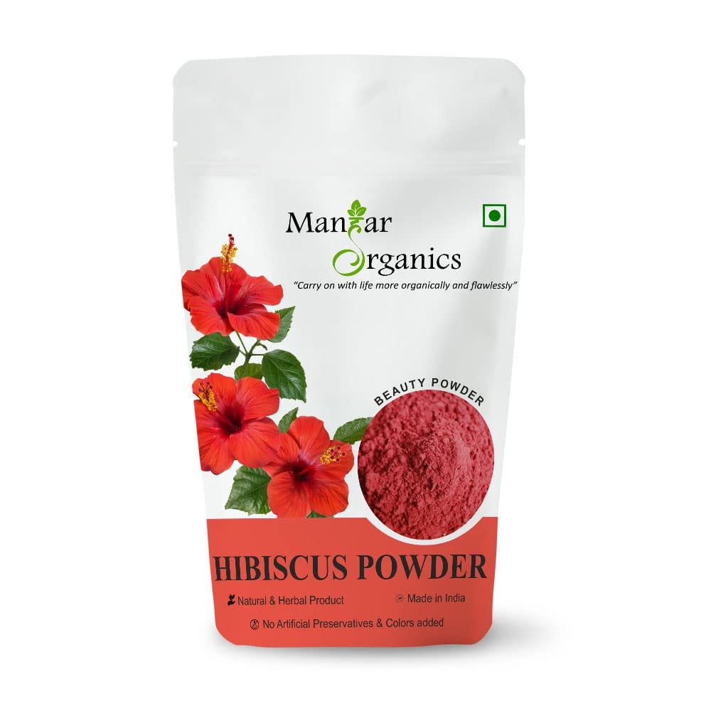 ManHar Organics - Hibiscus Powder 1KG Gudhal- for hair growth, face & skin (Hibiscus Powder,1KG)