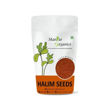 ManHar Organics 100% Natural Halim Seeds- 500gm (Aliv/Garden Cress Seeds) for Eating and Weight Management, Immunity Booster Superfood