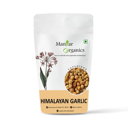 ManHar Organics Himalayan Garlic/Kashmiri Lehsun 100gm - Himalayan Single Clove Garlic or Snow Mountain Garlic for strong Immunity & Diabetes