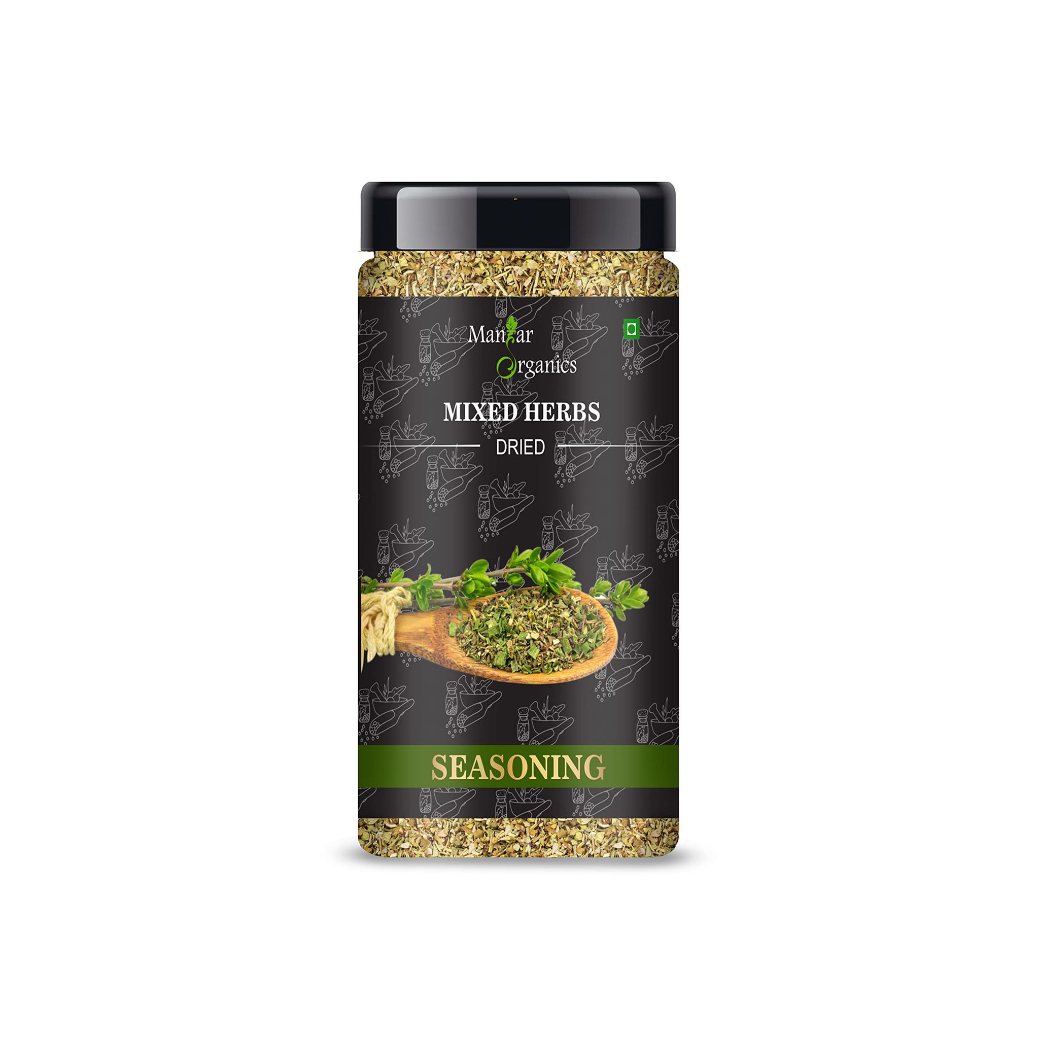 ManHar Organics Dried Mixed Herbs Seasoning 120gm Mix of oregano