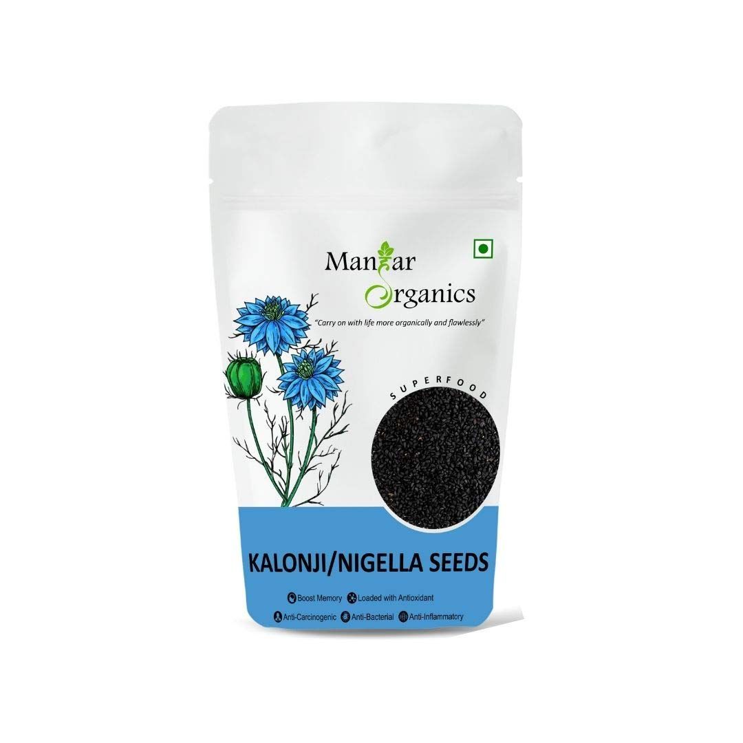 ManHar Organics Nigella Seeds 250gm- Kalonji Seeds for Hair Growth