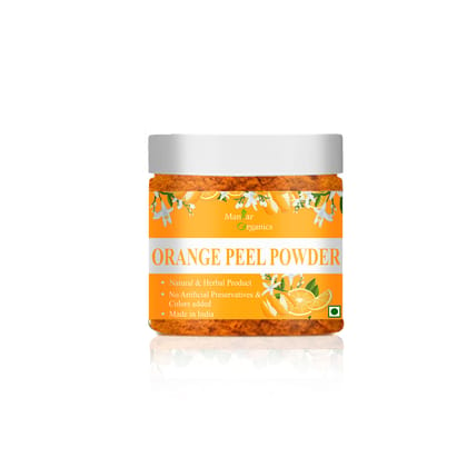 ManHar Organics Orange Peel Powder Jar 100gm- for Glowing Skin,Tan Removal,Sunburn,Acne Scars & Oil Control (Orange Peel powder, 100gm)