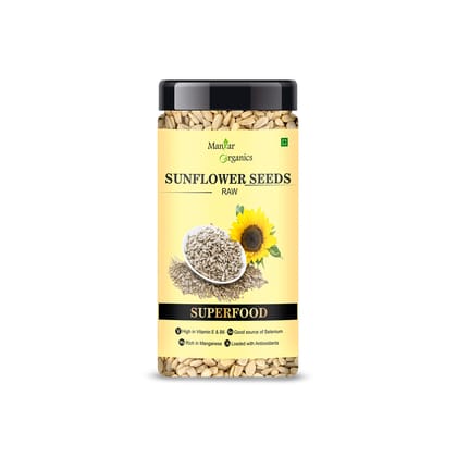 ManHar Organics Sunflower Seeds 150gm Jar For Eating - AAA Grade |Protein and Fiber Rich Superfood|