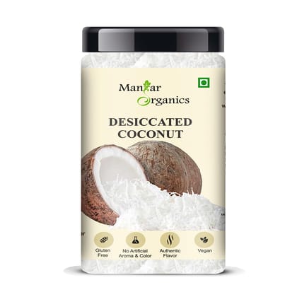 ManHar Organics Desiccated Coconut Powder 300gm (Gari powder) Nariyal Powder| Healthy, Fibre Rich| (Desiccated Coconut, 300gm)