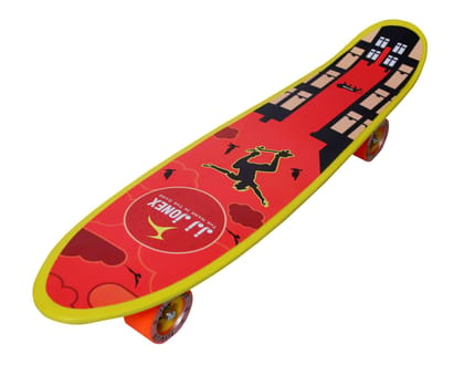 JJ JONEX Play Fiber Skateboard Medium (Age 5-15 Year) (Multicolor) (MYC)