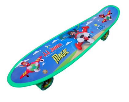 JJ JONEX Magic Fiber Skateboard Meduim (Age 5-15 Year) (Multicolor) (MYC)
