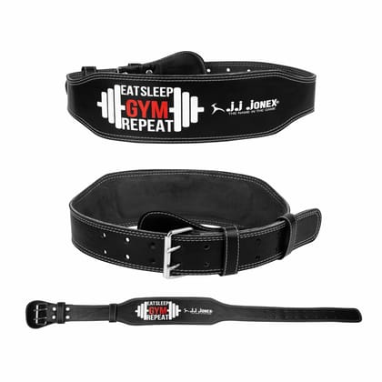 JJ JONEX Unisex Weightlifting Eat Sleep Gym Belt for Fitness Workout | Stabilized Support |Lightweight Design (MYC)