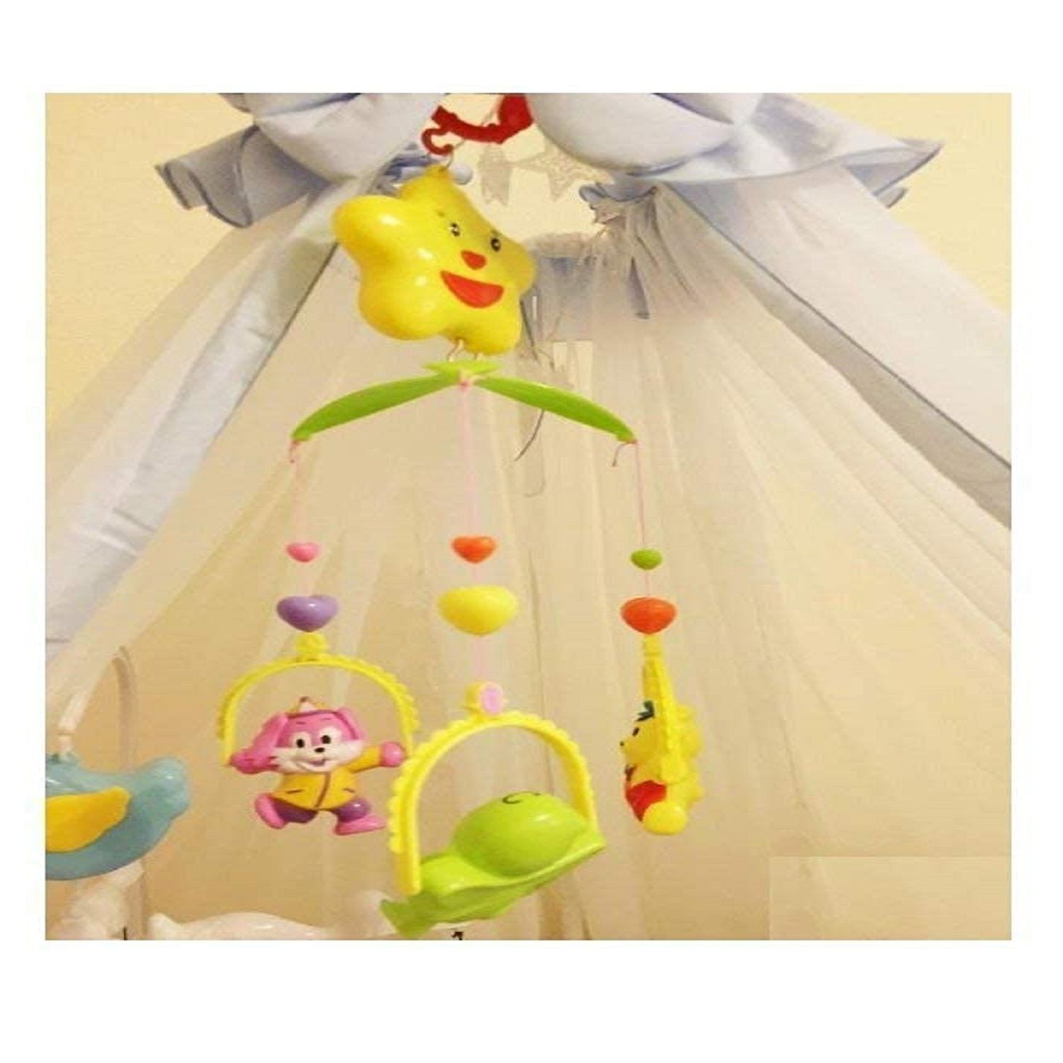 5 pcs Lovely Colourful Musical Hanging Rattle Toys Cartoons New Born Babies Mixed Attractive Non Toxic Toddlers, Child Baby Infants Newborns Multicolor