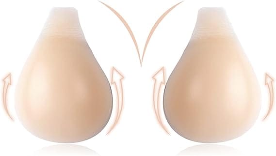 -Women's Silicone Non-Padded Wire Free Stick On Bra