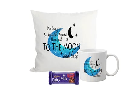 Ceramic Coffee Mug 1 Piece 330ml - | Valentine's Day Gift | Coffee Mug Gift Set with Pillow and Chocolate - Perfect for Girlfriend, Boyfriend, Wife, Husband | White Ceramic Coffee/Tea/Drink Mug