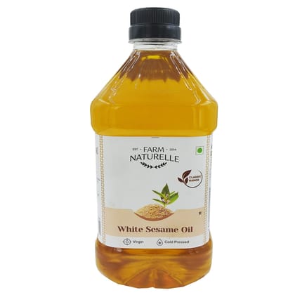 Farm Naturelle Cold Pressed Virgin Sesame Seed Oil, 1LTR (PET Bottle)