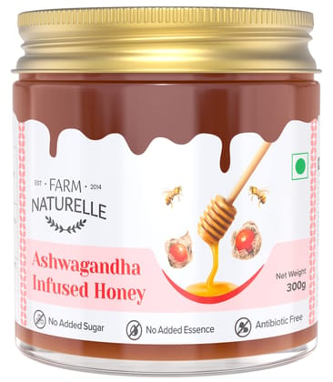 Farm Naturelle-Real Ashwagandha Forest Honey (300 GMS) and Real Clove Infused Forest Honey (55Gms) Combo-Immense Medicinal Value