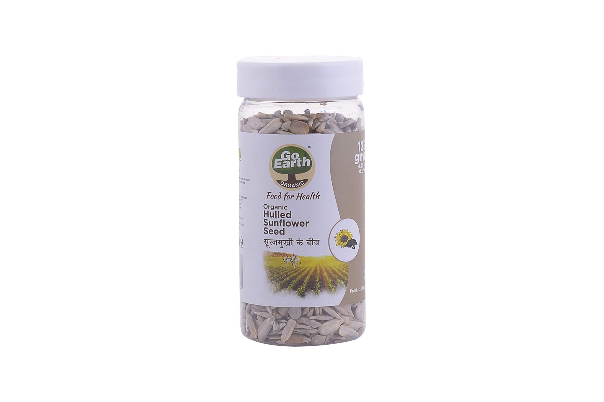 Organic Hulled Sunflower Seed 125g - GO EARTH ORGANIC