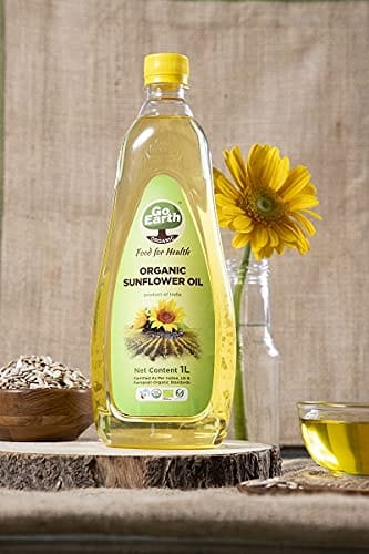 Go Earth Organic Sunflower Oil, 1L