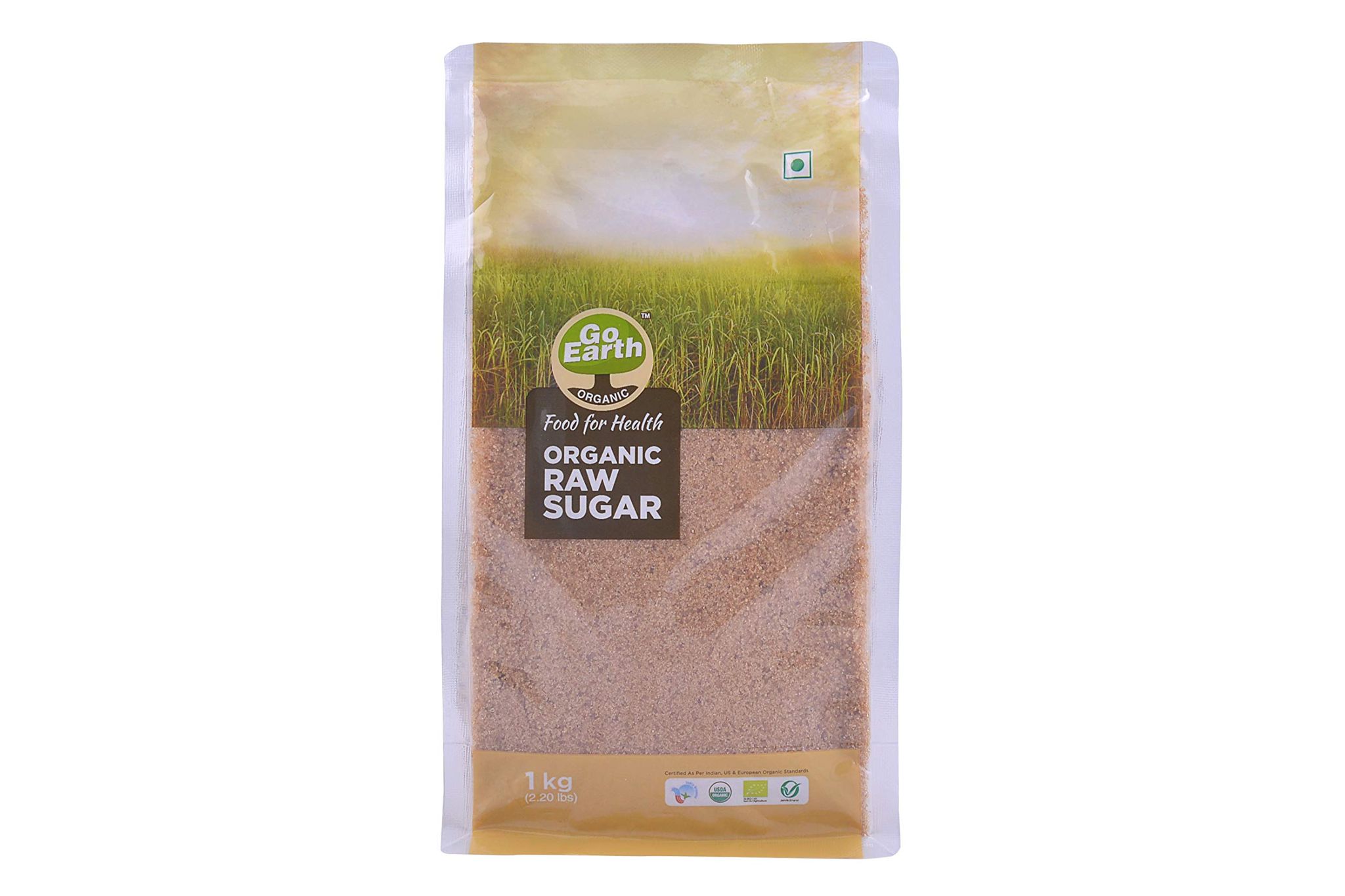 Go Earth Organic Khandsari/Raw Sugar, 1Kg