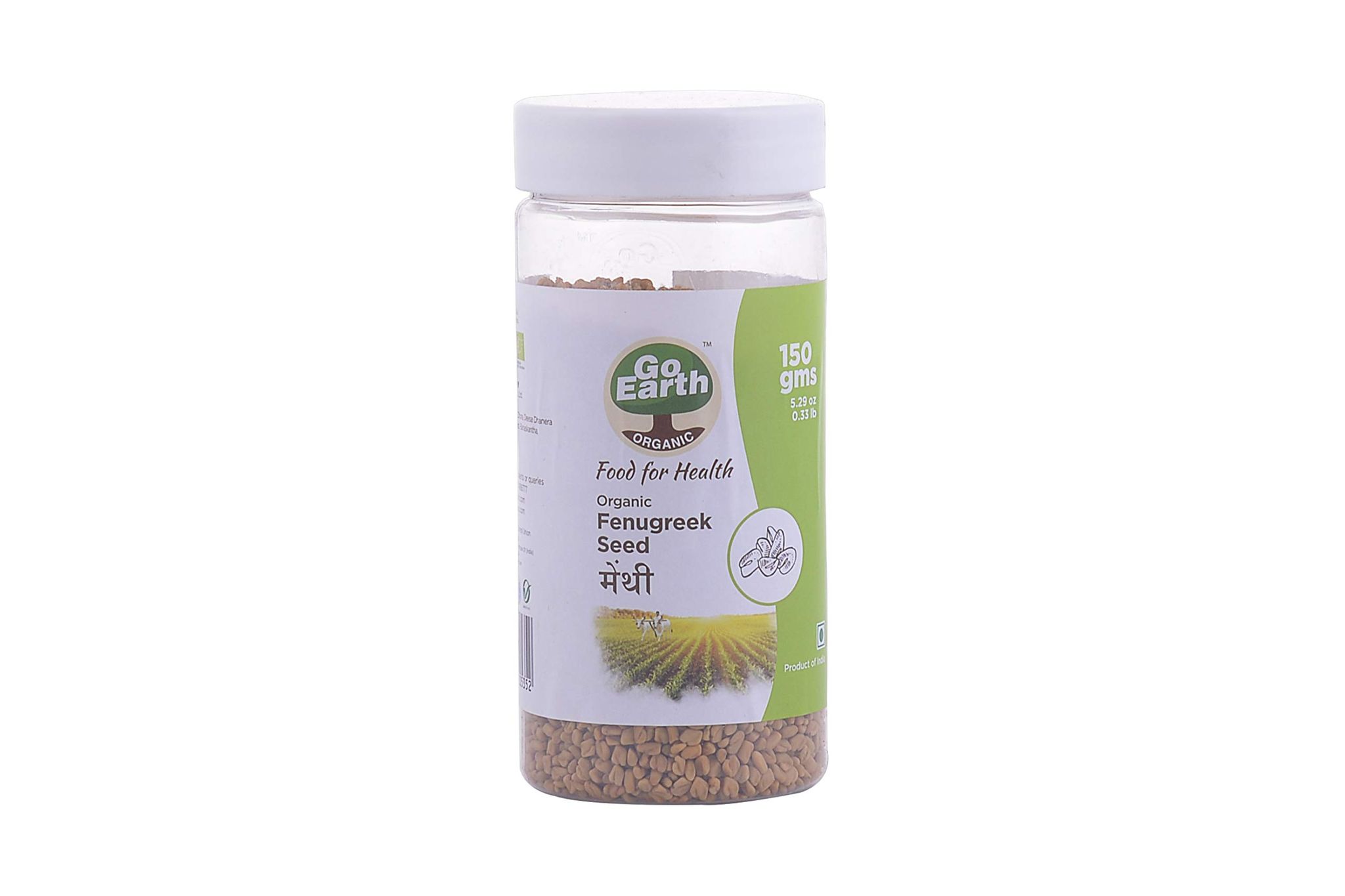 Go Earth Organic Fenugreek Seed/Methi ,150g