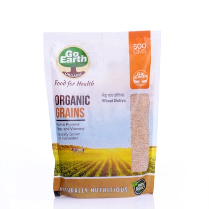 Go Earth Organic Wheat Dalia / Broken Wheat , 500g