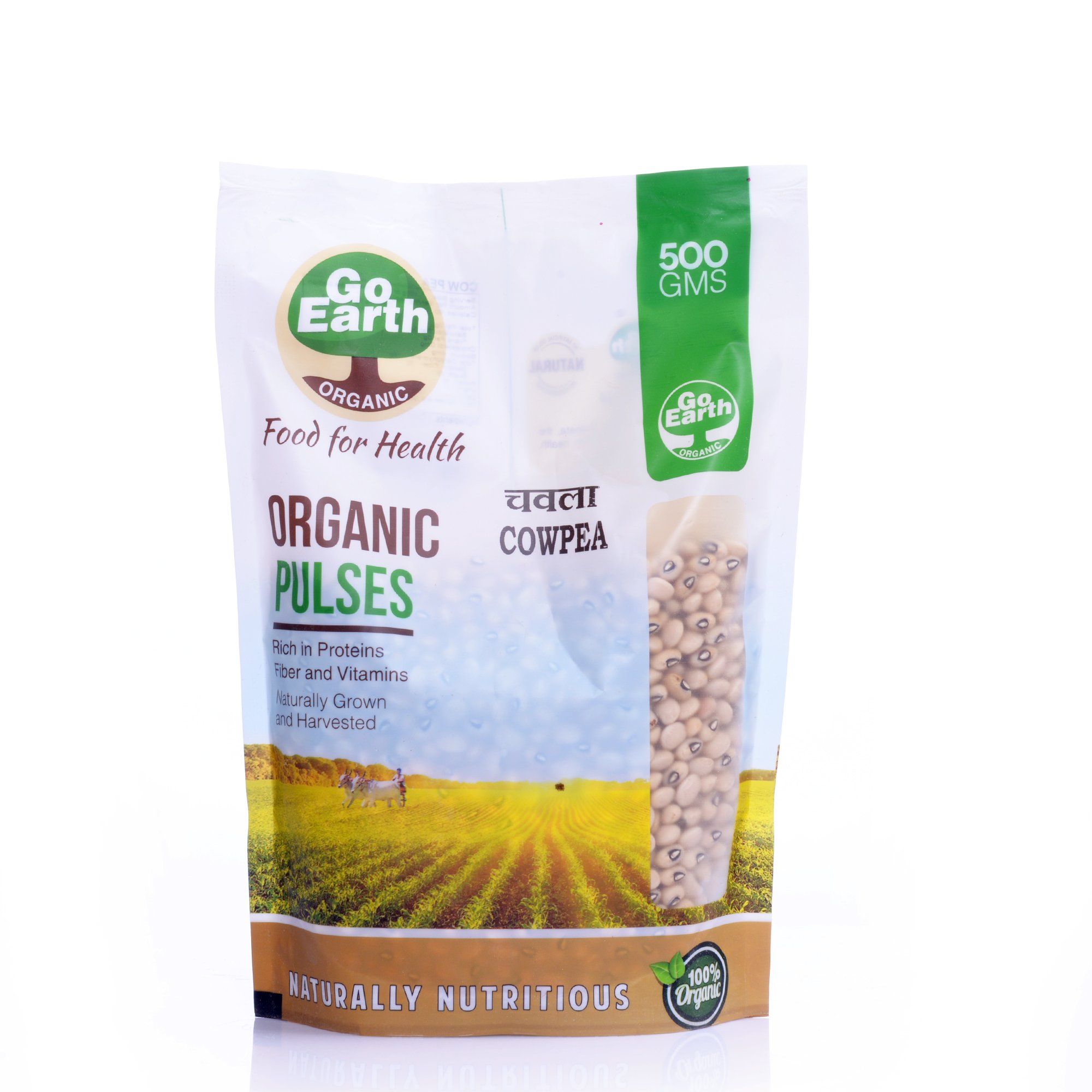 Go Earth Organic Cowpea/Chawla, 500gm