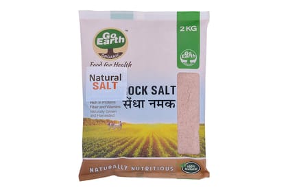 Go Earth Natural Rock Salt/Sendha Namak, 2Kg