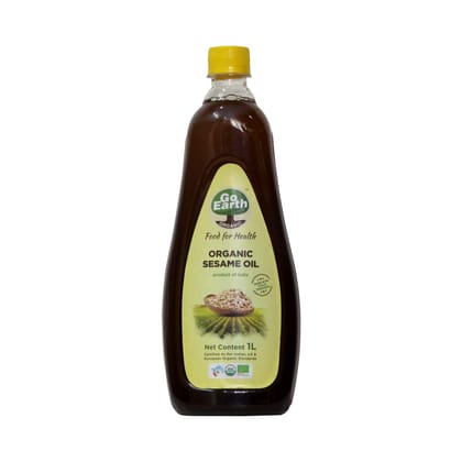 Go Earth Organic Cold Pressed Black Sesame Oil, 1L