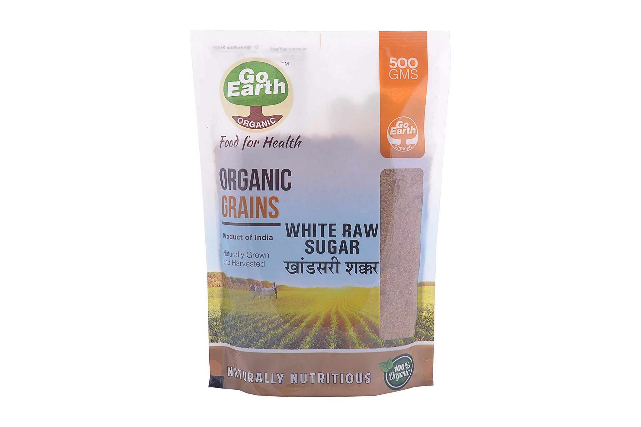 Go Earth Organic Khandsari/Raw Sugar, 500g