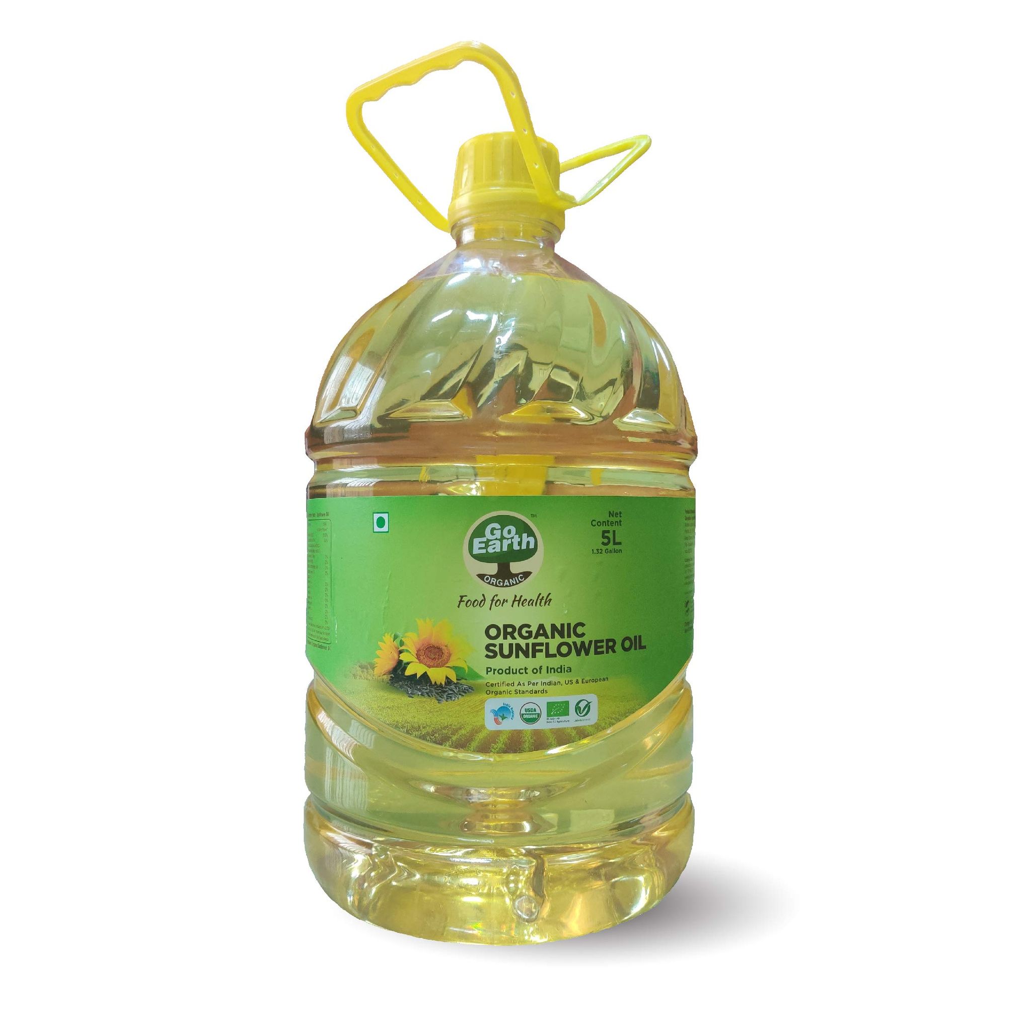 Go Earth Organic Sunflower Oil, 5L