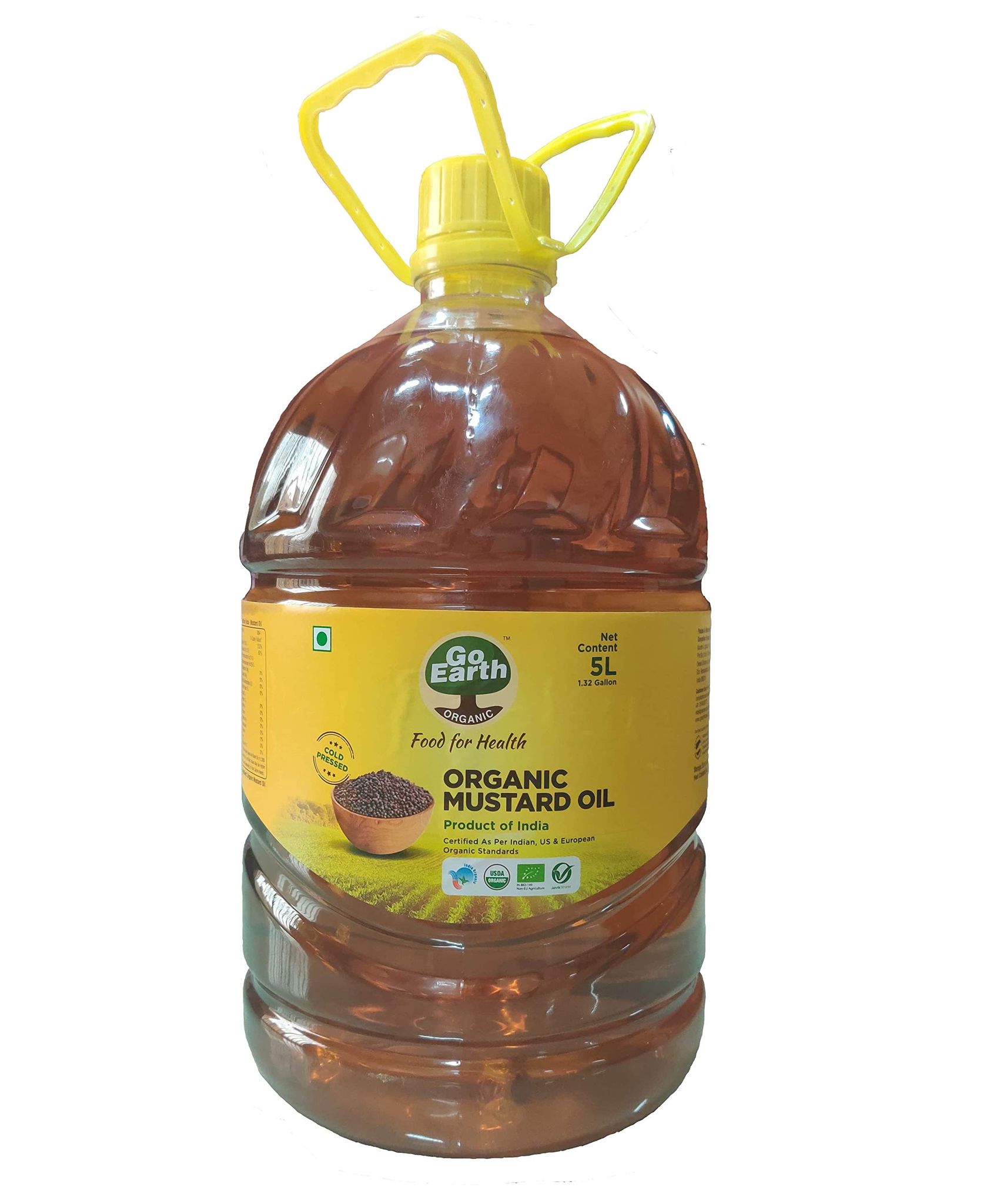 Go Earth Organic Mustard Oil, 5L