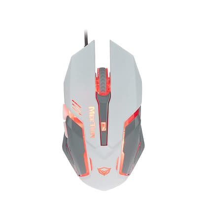 Entry Level PC Backlit Gamer Mouse-White