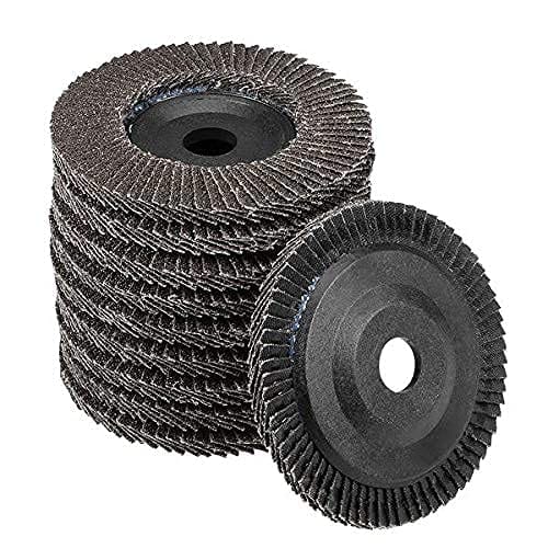 H9 Professional Flap Discs 4 Inch (100mm) Sanding Discs Grit Grinding Wheels Blades For Angle Grinder (Combo 10 Pcs (P36, 60,80,100,120-2), 1)