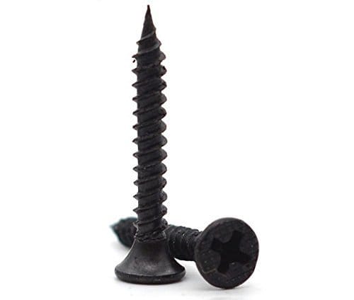 RKGD Black Gypsum Drywall Screw Philips Head, 3.5 x 38 mm (6 x 1.5 inch), Pack of 400 Screws