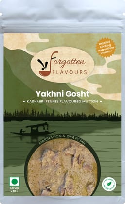 Forgotten Flavours Kashmiri Yakhni Gosht Gravy Mix |Mutton cooking Paste | Curry Paste | Curry Mix | Meat Masala |Ready to Cook Gravy|Chicken Masala | Kashmiri Masala | Easy to cook | (Saunf or Fennel Based)