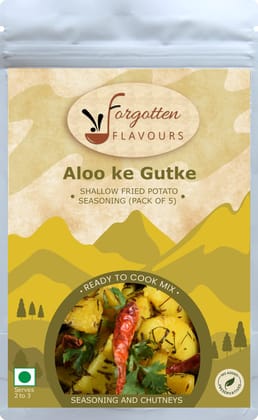 Forgotten Flavours Aloo ke Gutke (Fried Potato) Masala | Pahadi Masala Mix | No Artificial Preservative or Color| Fresh Spices