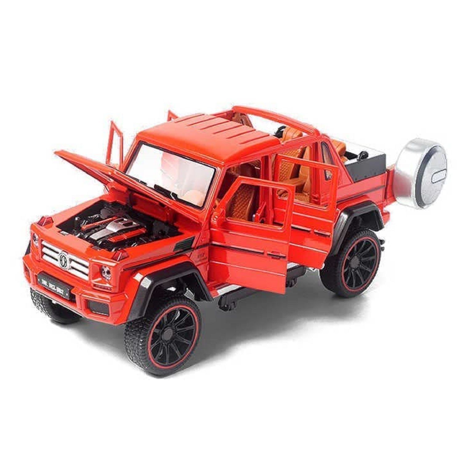 KTRS ENTERPRISE 1:22 Scale Die-Cast G_Wagon 4x4 Wagon Car Model with Openable Doors and Pull Back Action Glowing Headlights Tail Lights | Birtday Gifts(3 Years & Up)(Pack of 1)(Colors as Per Stock)