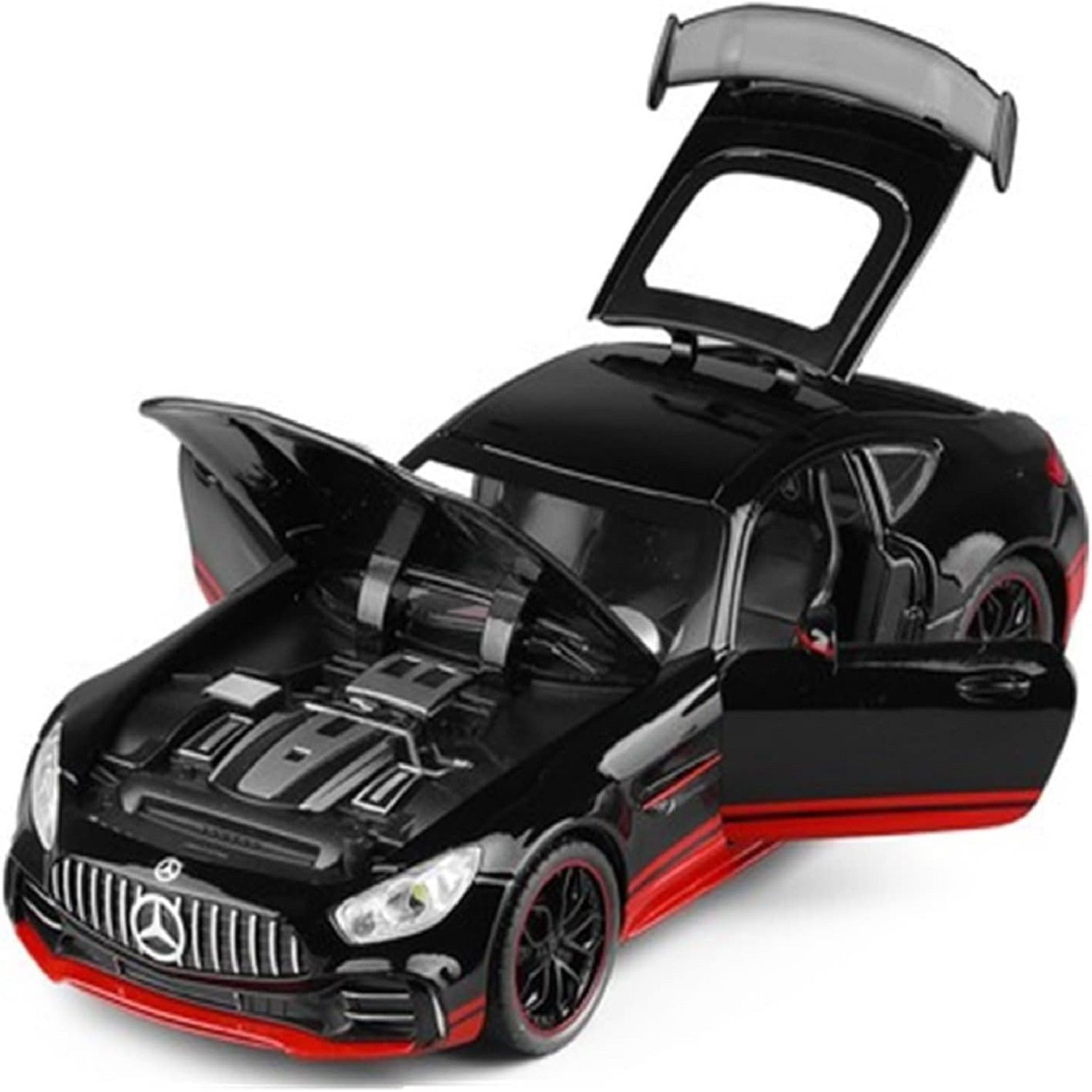 KTRS ENTERPRISE Diecast Metal Car Model 1/24 Benz AMG GTR Toy Cars 