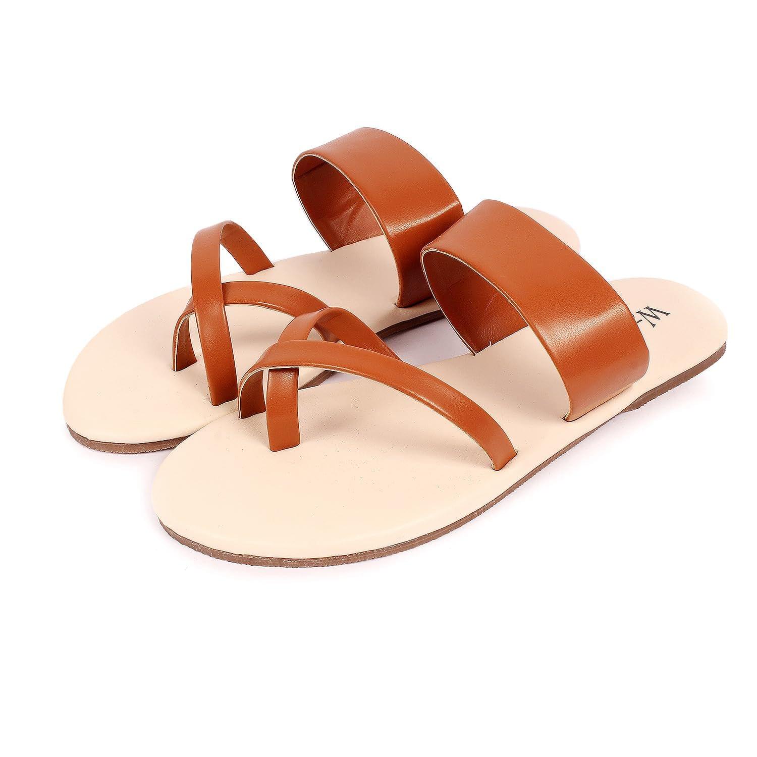 Slip On Beige Ladies Flat Sandals, Don't Use In Water, Size: 37 To 40 at Rs  200/pair in Agra